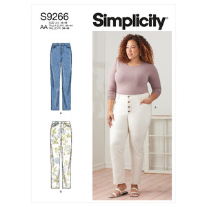 S9266 MISSES &amp; WOMEN&#39;S JEANS Simplicity Sewing Pattern 9266