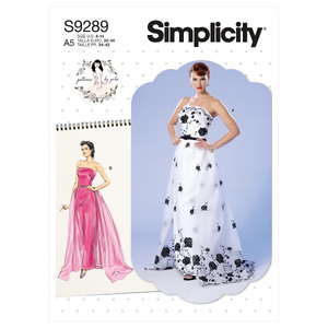 S9289 MISS DRESS WITH TRAIN Simplicity Sewing Pattern 9289
