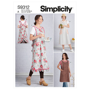 S9312 MISSES&#39; APRONS Simplicity Sewing Pattern 9312
