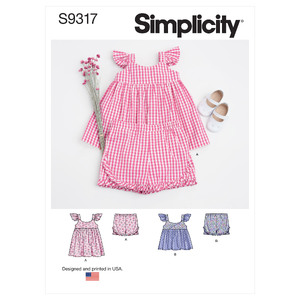 S9317 BABIES&#39; SPORTSWEAR Simplicity Sewing Pattern 9317