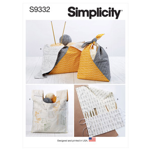 S9332 CRAFT BAGS Simplicity Sewing Pattern 9332