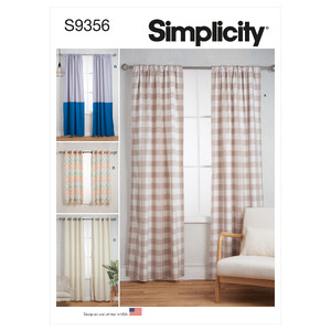 S9356 CURTAINS Simplicity Sewing Pattern 9356