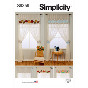 S9359 SEASONAL WINDOW D?ëCOR Simplicity Sewing Pattern 9359