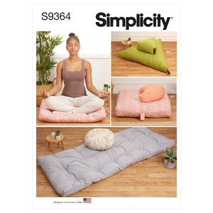 S9364 MEDITATION CUSHIONS Simplicity Sewing Pattern 9364