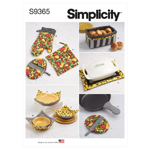 S9365 QUILTED KITCHEN ACCESSOR Simplicity Sewing Pattern 9365