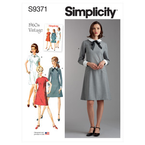 S9371 MISSES&#39; &amp; WOMEN&#39;S DRESS Simplicity Sewing Pattern 9371