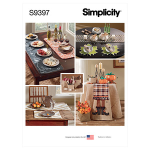 S9397 AUTUMN TABLE ACCESSORIES Simplicity Sewing Pattern 9397