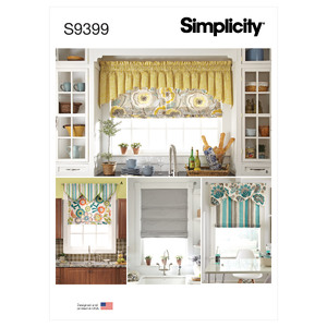 S9399 ROMAN SHADES &amp; VALANCES Simplicity Sewing Pattern 9399