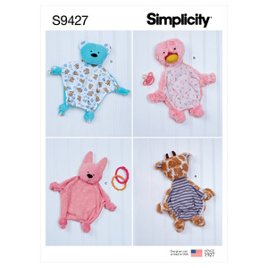 S9427 BABY SENSORY BLANKETS Simplicity Sewing Pattern 9427