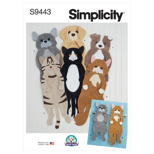 S9443 ANIMAL TOWELS Simplicity Sewing Pattern 9443