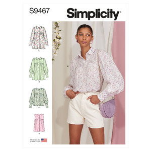 S9467 MISSES&#39; TOPS Simplicity Sewing Pattern 9467