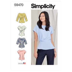 S9470 MISSES&#39; TOPS Simplicity Sewing Pattern 9470