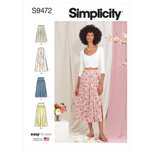 S9472 MISSES&#39; SKIRTS Simplicity Sewing Pattern 9472