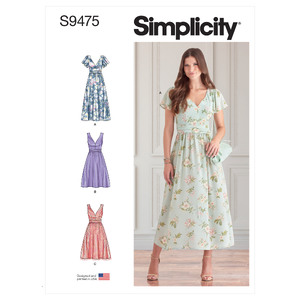 S9475 MISSES&#39; DRESSES Simplicity Sewing Pattern 9475
