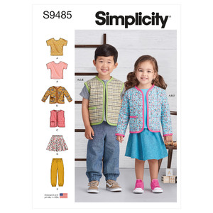 S9485 TODDLERS KNIT SPORTSWEAR Simplicity Sewing Pattern 9485