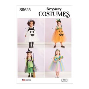 Simplicity Sewing Pattern S9625 Toddlers&#39; Tulle Costumes by Andrea Schewe Designs