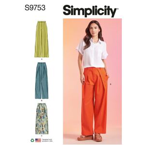 Simplicity Sewing Pattern S9753R5 Misses&#39; Pants Sizes 14-22
