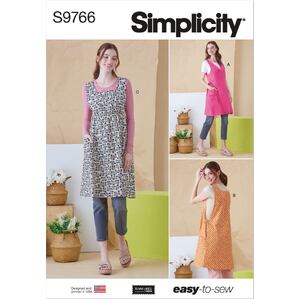 Simplicity Sewing Pattern S9766A Misses Tabard Aprons Sizes XS-XL