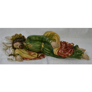 Saint Joseph 26cm Sleeping Statue, Heavy Resin Construction, Made in Italy