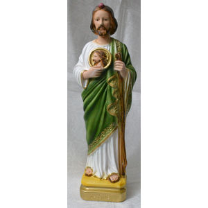 SAINT JUDE Plaster Statue, 30cm (12") High, New, Sturdy Solid Based Statue