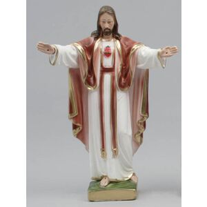 Sacred Heart Of Jesus, Montmarte Statue 30cm, Plaster, Made in Italy