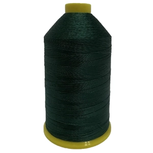 Amann Strongbond 40, DARK GREEN #0757, Bonded Nylon Thread, 3500m Cone