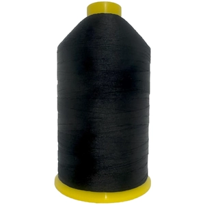 Amann Strongbond 40, #4000 Black, Bonded Nylon Thread, 3500m Cone
