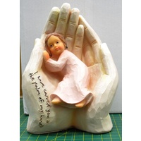Palm In My Hand, Girl, 150 x 110mm, I Have Carved You In The Palm Of My Hand