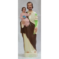 Saint Joseph Statue, Plastic, 155mm (6&quot;) High x 50mm Wide x 35mm Deep
