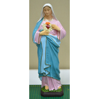 Indoor / Outdoor Sacred Heart Of Mary Statue, Polyvinyl 400mm High