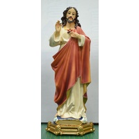 Sacred Heart Of Jesus Statue, 300mm (11.8&quot;) High Resin Statue