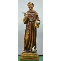 Saint Francis Statue, 300mm (12&quot;) High Resin Statue