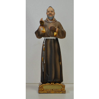 Saint Padre Pio Statue, Resin 14cm (5.5&quot;)
