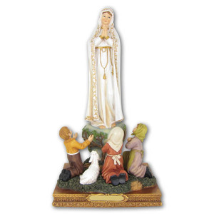 OUR LADY OF FATIMA Statue, 200mm (8&quot;) High Resin Statue