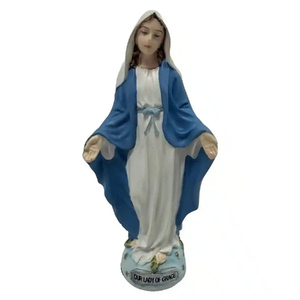 Veronese Mini Statue - Miraculous Our Lady Of Grace, 88mm High, Uniquely Hand-Made