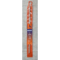 Pony Crochet Hook, 15cm x 3.0mm Aluminium