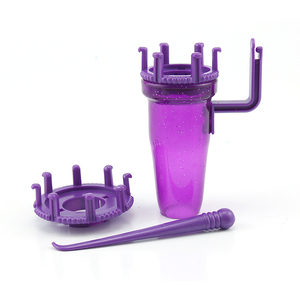 CLASSIC KNIT Easy Mini Knitter, 2 Sized Inter-Changeable Rotating Looms