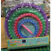 Classic Knit, Knitting Looms 4pc Pack 14, 19, 24, 29cm, Loom Pick &amp; Yarn Needle