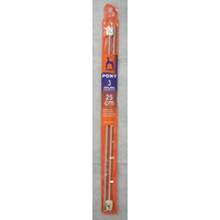 Pony Knitting Needle 25cm 3.0mm, 1 Pair per Pack, aka Knitting Pins