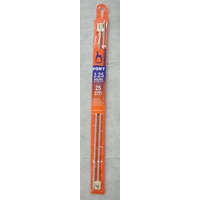 Pony Knitting Needle 25cm 3.25mm, 1 Pair per Pack, aka Knitting Pins