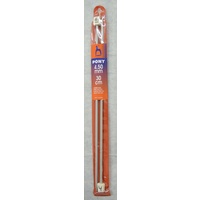 Pony Aluminium Knitting Needle 30cm 4.50mm, 1 Pair per Pack, aka Knitting Pins
