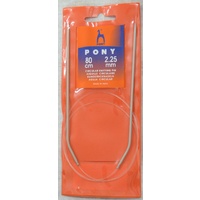 Pony Circular Knitting Needle, 80cm, 2.25mm