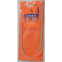 Pony Circular Knitting Needle, 80cm, 2.75mm