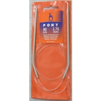 Pony Circular Knitting Needle, 80cm Long, 3.75mm
