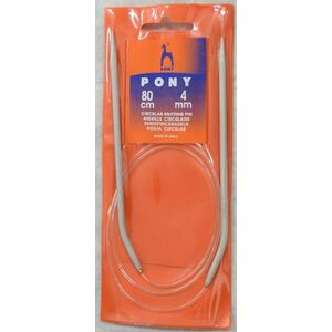 Pony Circular Knitting Needle, 80cm, 4mm