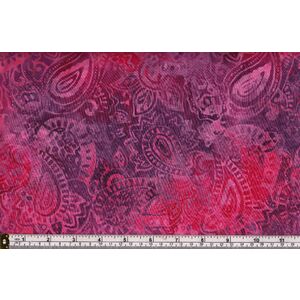 Batik Australia TB-1421 RED JACOBEAN 110cm Wide Cotton Fabric