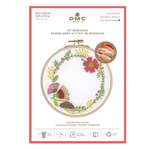 AUTUMN FLOWERS DMC Perle 5 Embroidery Kit TB152