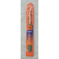 Pony Crochet Hook 14cm x 6.00mm, Aluminium with Plastic Handle