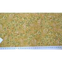 Cotton Fabric Per Metre, 110cm Wide, TDA21578.KHAKI, Hidden Butterfly