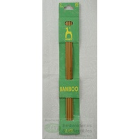 Pony Bamboo Double End Knitting Pins 20cm x 3.00mm, Quality Knitting Needles